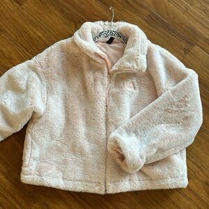 Adidas Pink Warm Fur Jacket